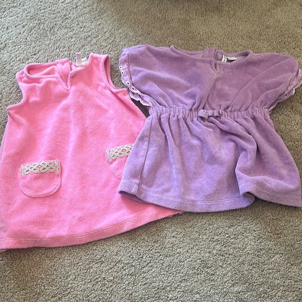 Two janie & jack swim coverups 6-12month